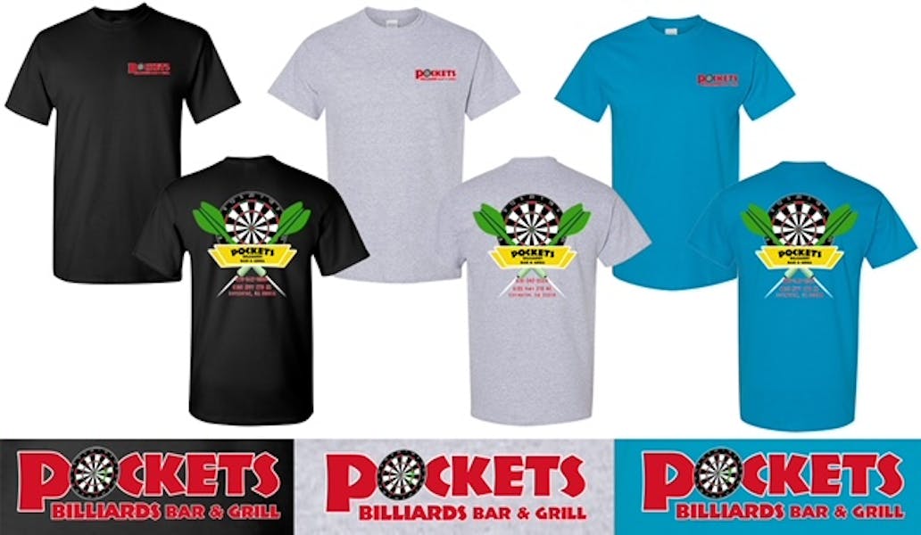 Darts TShirt Pockets Billiards Pool & Billiard Hall in Covington, GA